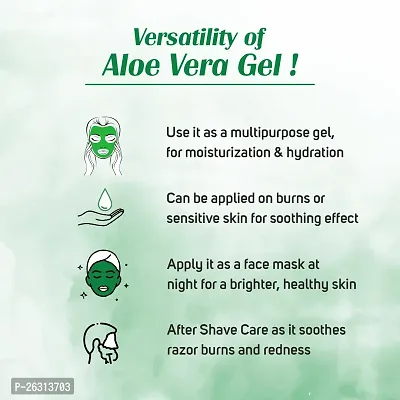 APLOMB Embellish Pure and Natural Aloe Vera Gel | Moisturises, Nourishes and Hydrates the Skin | for Face  Hair | -100g-thumb4