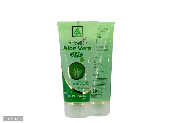 Aplomb Embellish Pure and Natural Aloe Vera Gel | Moisturises, Nourishes and Hydrates the Skin | for Face  Hair | -100g-thumb0