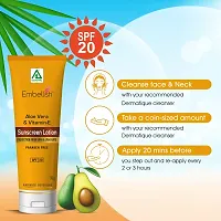 Aplomb Embellish Sunscreen Loation Enriched With Avocado  Vit-E Protection from UV-A  UV-B Rays for Women  Men - 50ml-thumb2