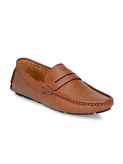 Stylish Tan EVA Solid Formal Shoes For Men