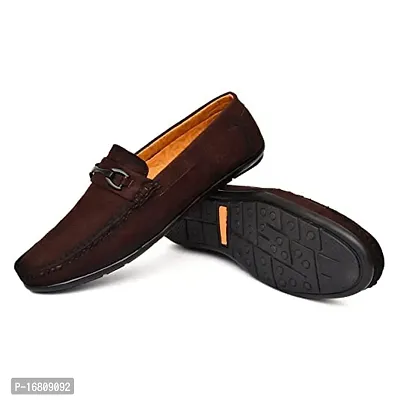 Stylish Brown PVC Solid Formal Shoes For Men