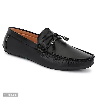 Stylish Black pu Solid Formal Shoes For Men-thumb0