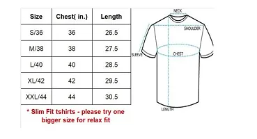 Stylish Blue Cotton Tees For Men-thumb1