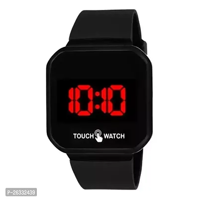Stylish Black Silicone Digital Watches For Men
