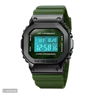 Stylish Green Plastic Digital Watches For Men