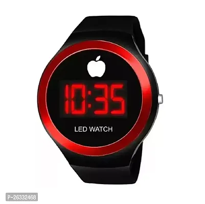 Stylish Red Rubber Digital Watches For Men-thumb0