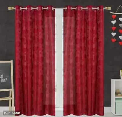 Unique Homes Net Door Curtain Set / Window Curtain Set ( Pack Of 2 )-thumb0