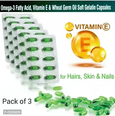 Aloe Vera and Vitamin E Face Capsules For Glowing Skin  ( PACK OF 3 )