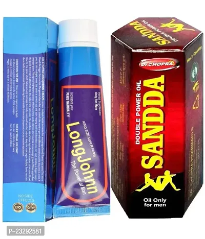 100% ORIGNAL COMBO OF LONG JOHANN 75 GM CREAM   SANDD OIL 15 ML.( combo pack )