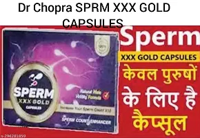 100 % Orignal  Sperm XXX Gold Capsule For Men Sperm count Enhancer Pack of 2.-thumb2