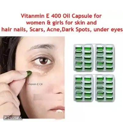 Facial Capsules- Animate Aloe Vera and Vitamin E Facial Oil for Acne Marks Soft Gel - 50 Capsules-thumb0