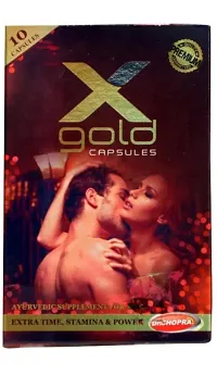 X Gold Capsule For Men For Stamina  Power (pack Of 2 .)-thumb3