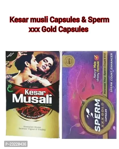 SPERM XXX GOLD   CAPSULES AND KESAR  MUSALI  CAPSULES ( COMBO )-thumb5