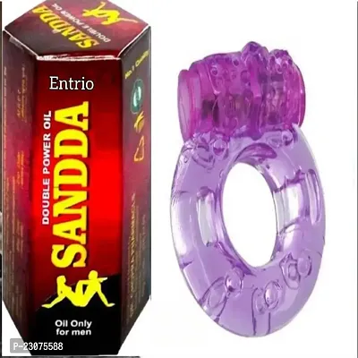 Doubal Power Sandda Oil And Vibrator Ring For Men ( Combo Pack )-thumb0