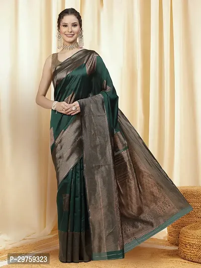 Stylish Art Silk Jacquard Saree with Blouse piece For Women