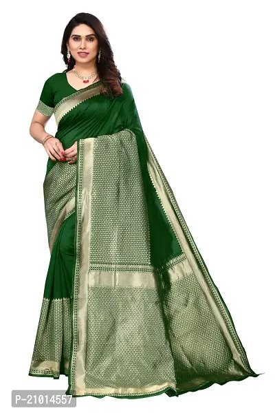 Women Art Silk Woven Design Saree with Blouse piece