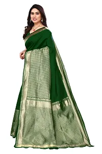 Women Art Silk Woven Design Saree with Blouse piece-thumb1