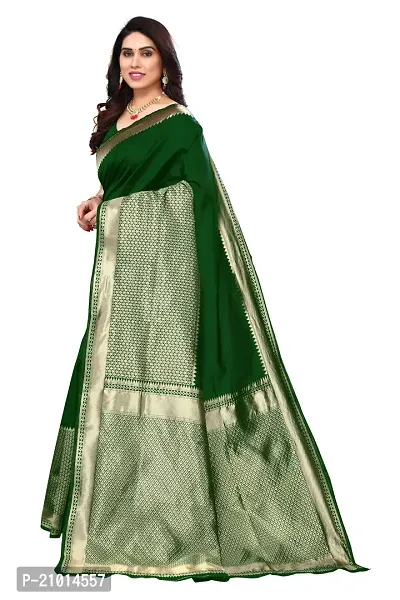 Women Art Silk Woven Design Saree with Blouse piece-thumb2