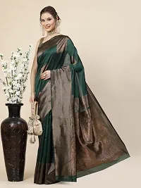 Stylish Art Silk Jacquard Saree with Blouse piece For Women-thumb1