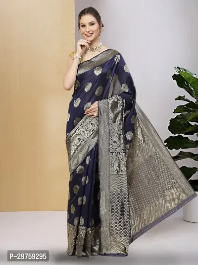 Stylish Art Silk Jacquard Saree with Blouse piece For Women