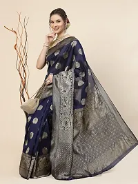 Stylish Art Silk Jacquard Saree with Blouse piece For Women-thumb1