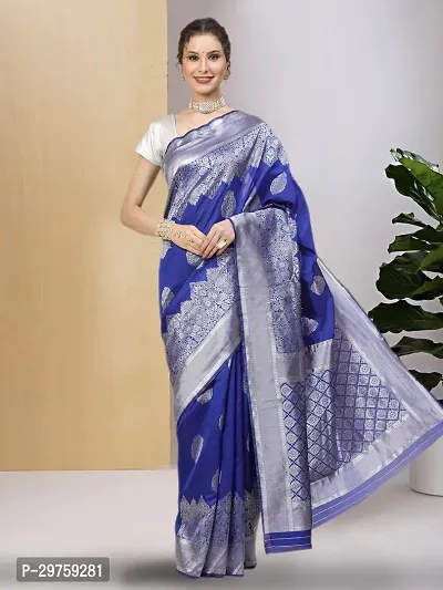 Stylish Art Silk Jacquard Saree with Blouse piece For Women