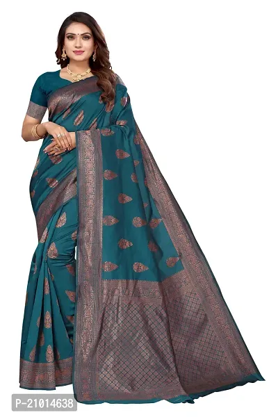 Women Art Silk Saree with Blouse piece-thumb0