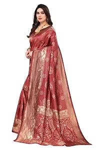 Women Art Silk Saree with Blouse piece-thumb2