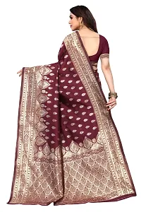 Women Art Silk Saree with Blouse piece-thumb1