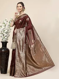 Stylish Art Silk Jacquard Saree with Blouse piece For Women-thumb1