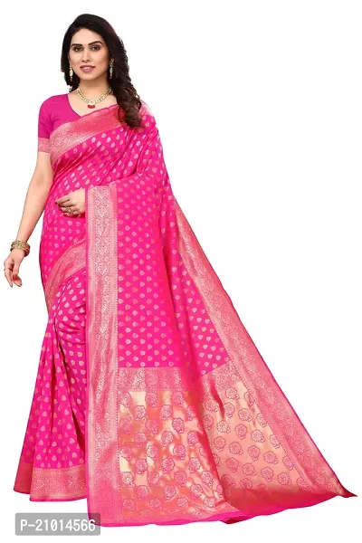 Trendy Banarasi Stylish Saree With Blouse-thumb0