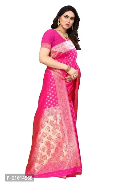 Trendy Banarasi Stylish Saree With Blouse-thumb3