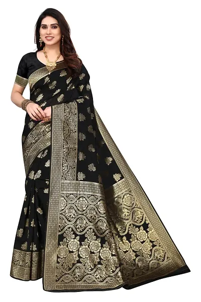 Art Silk Jacquard Saree with Blouse piece