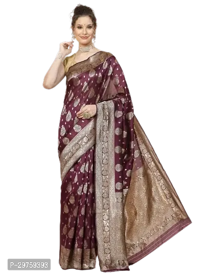 Stylish Art Silk Jacquard Saree with Blouse piece For Women