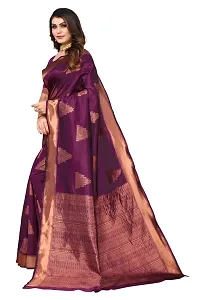 Women Banarasi Jacquard Saree with Blouse piece-thumb3