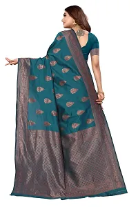 Women Art Silk Saree with Blouse piece-thumb1