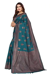 Women Art Silk Saree with Blouse piece-thumb2