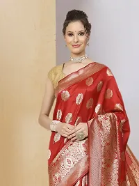 Stylish Art Silk Jacquard Saree with Blouse piece For Women-thumb3