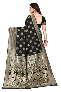 Women Art Silk Woven Design Saree with Blouse piece-thumb1