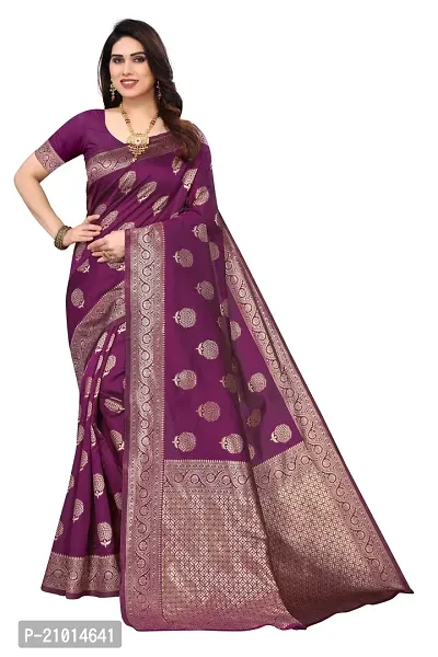 Women Art Silk Saree with Blouse piece-thumb0