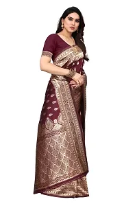 Women Art Silk Saree with Blouse piece-thumb3