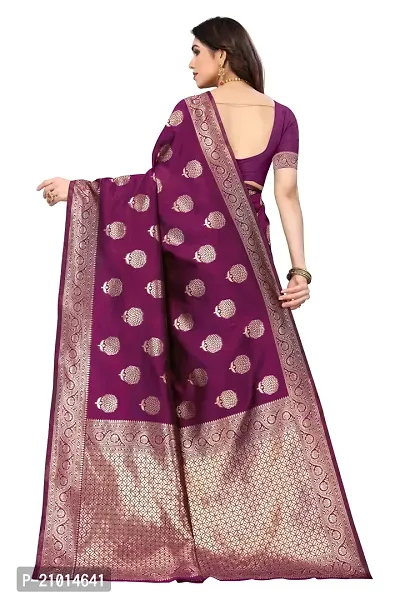 Women Art Silk Saree with Blouse piece-thumb2