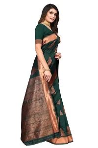 Women Banarasi Jacquard Saree with Blouse piece-thumb3