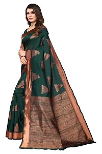 Women Banarasi Jacquard Saree with Blouse piece-thumb2