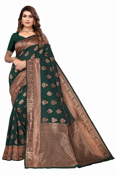  Cotton Silk Saree with Blouse piece 