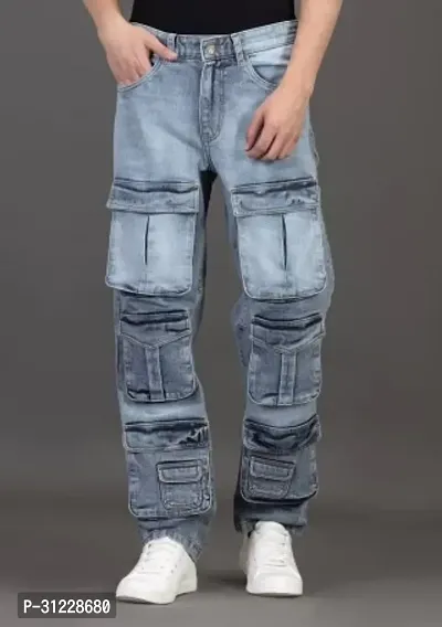 Stylish Denim Solid Jeans for Men-thumb0