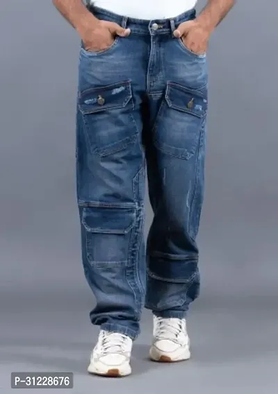 Stylish Denim Solid Jeans for Men-thumb0