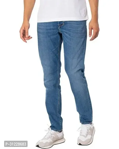 Stylish Denim Solid Jeans for Men-thumb0