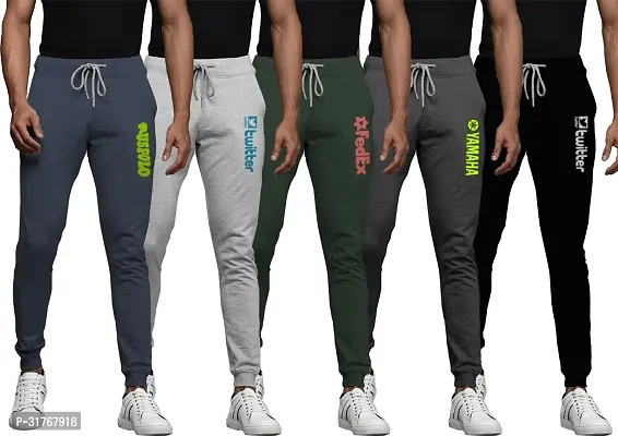 Stylish Cotton Blend Track Pant For Men Pack Of 5