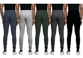 Stylish Cotton Blend Track Pant For Men Pack Of 5-thumb1